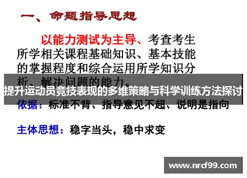 提升运动员竞技表现的多维策略与科学训练方法探讨